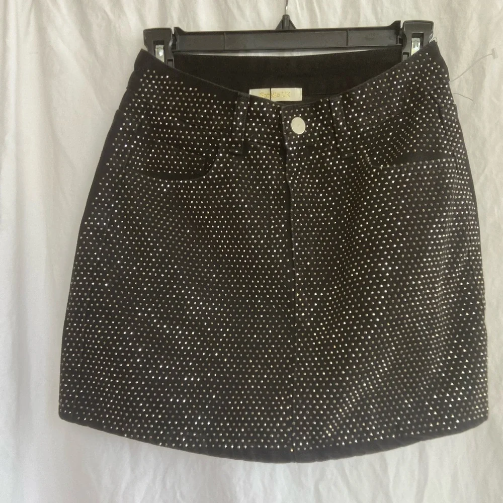 Sorelle UK rhinestone mini skirt Size Medium NEW